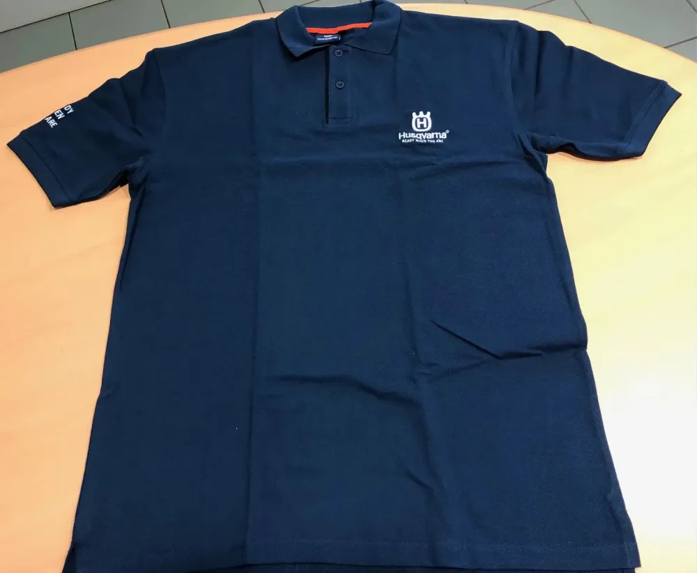 Destockage polo bleu Husqvarna